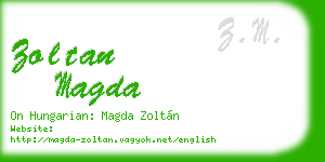zoltan magda business card